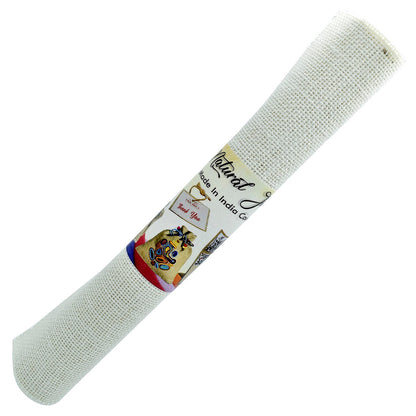 Gift To Love | Jute Roll | Color : White | Size : 12 X 39 Inch | Code : JJRJFW-12