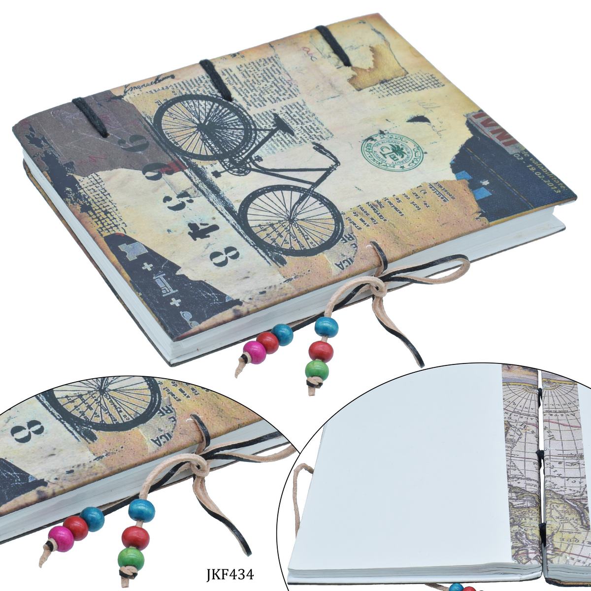 Gift To Love | Handmade Notebook Bicycle | Size : 7 X 5 | Code : JKF434