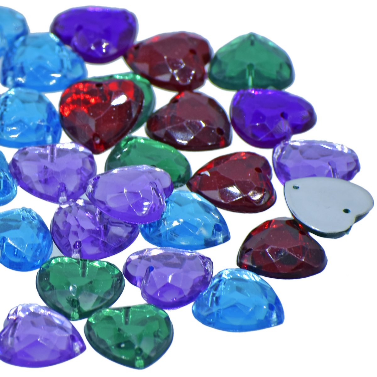 Gift To Love | Kundan Stone Heart | Size : 12 Mm | Code : JKSR08
