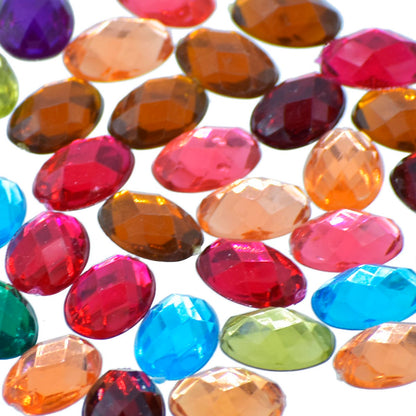 Gift To Love | Kundan Stone Oval Without Hole | Size : 14 X 10 Mm | Pcs : 10 Gms | Code : JKSR37