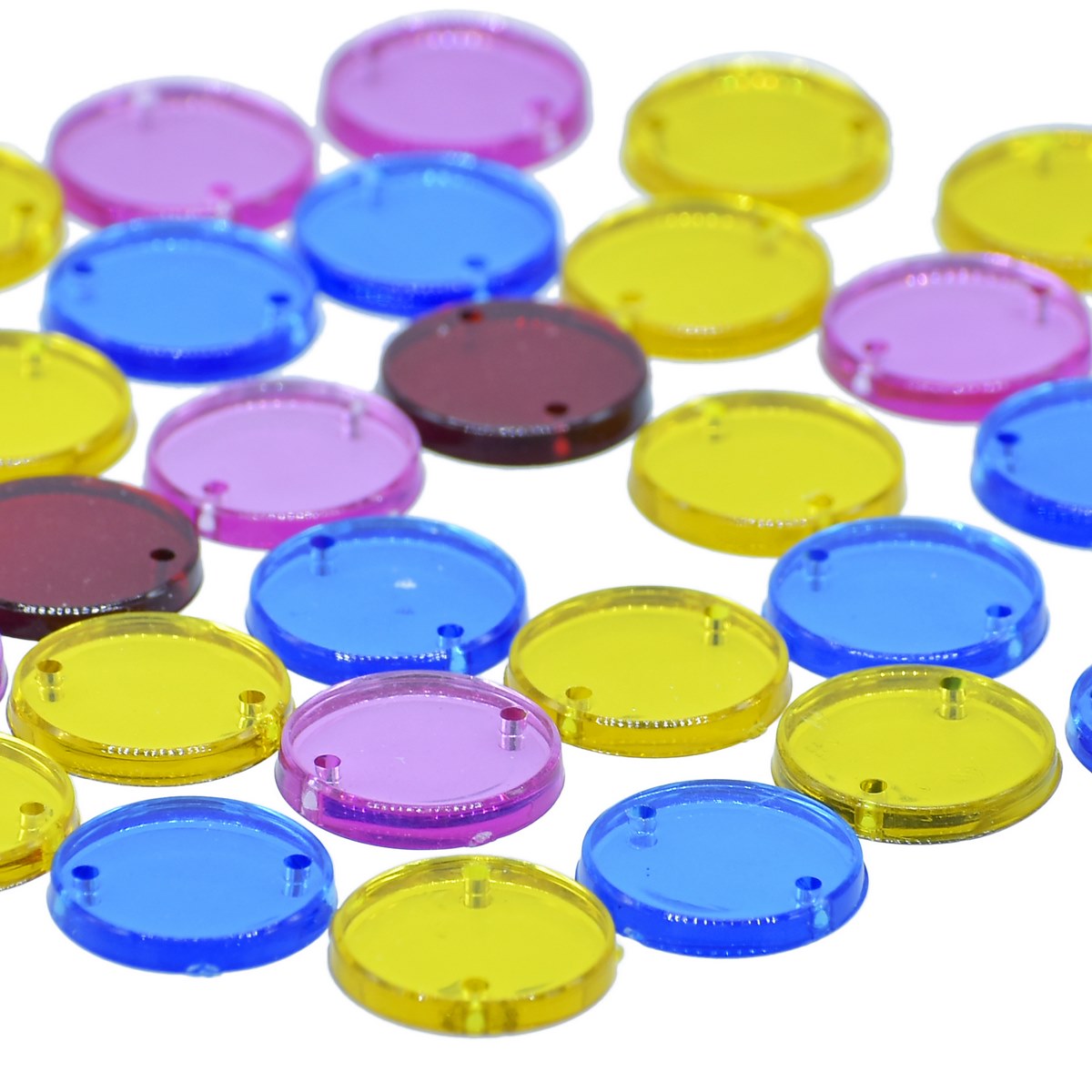 Gift To Love | Kundan Stone Round Mirror | Size : 14 Mm | Code : JKSR41
