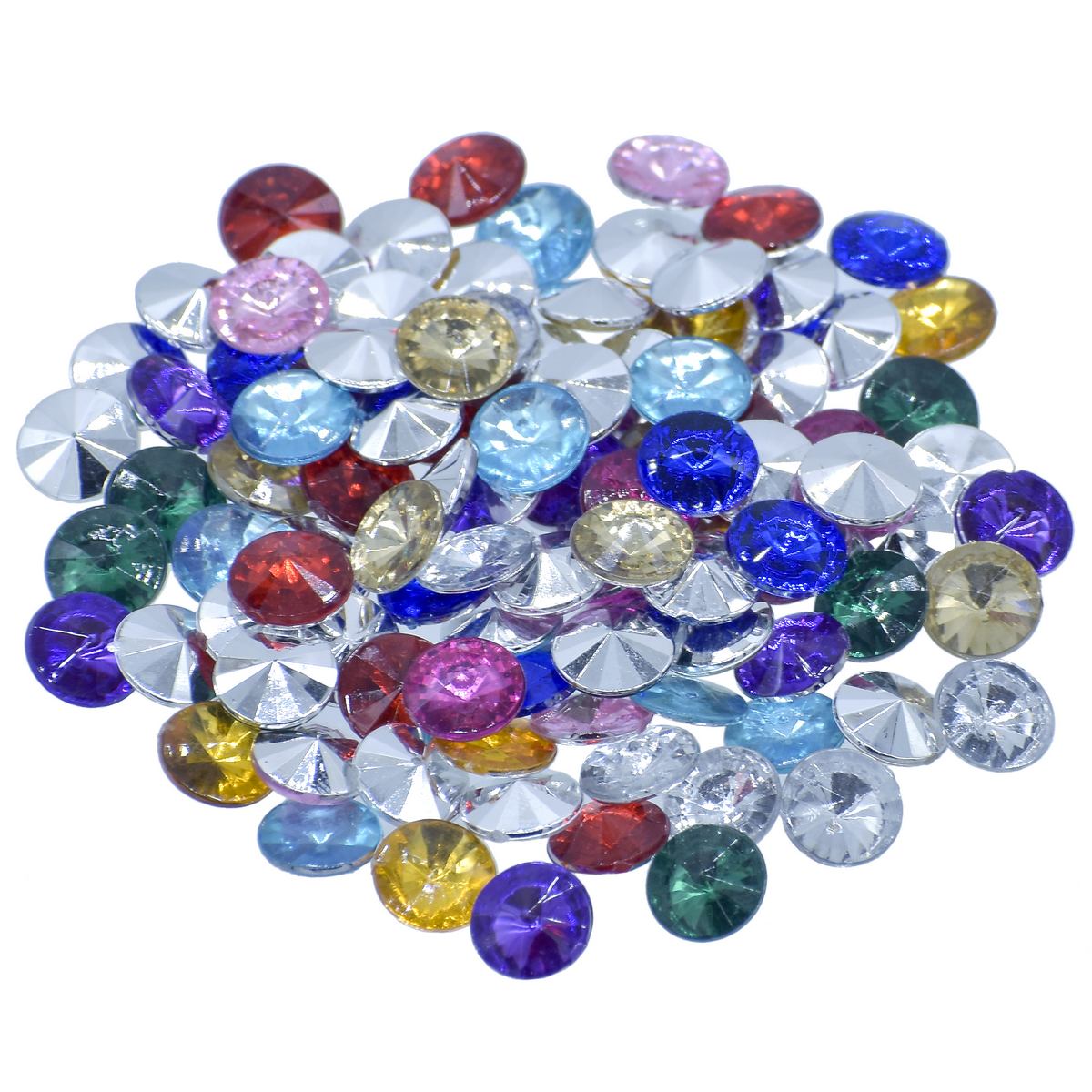 Gift To Love | Kundan Stone Diamond Round | Pcs : 100 Pcs | Code : JKSR46