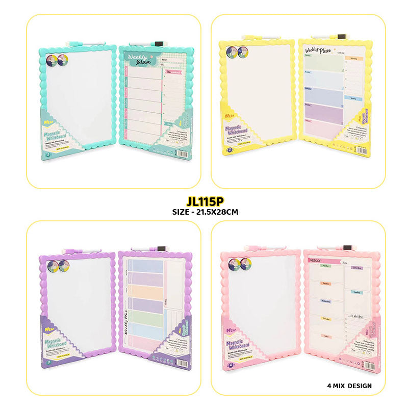 Gift To Love | Writing White Board Magnetic Planner | Size : 21.5 Cm X 28 Cm | Code : JL115P