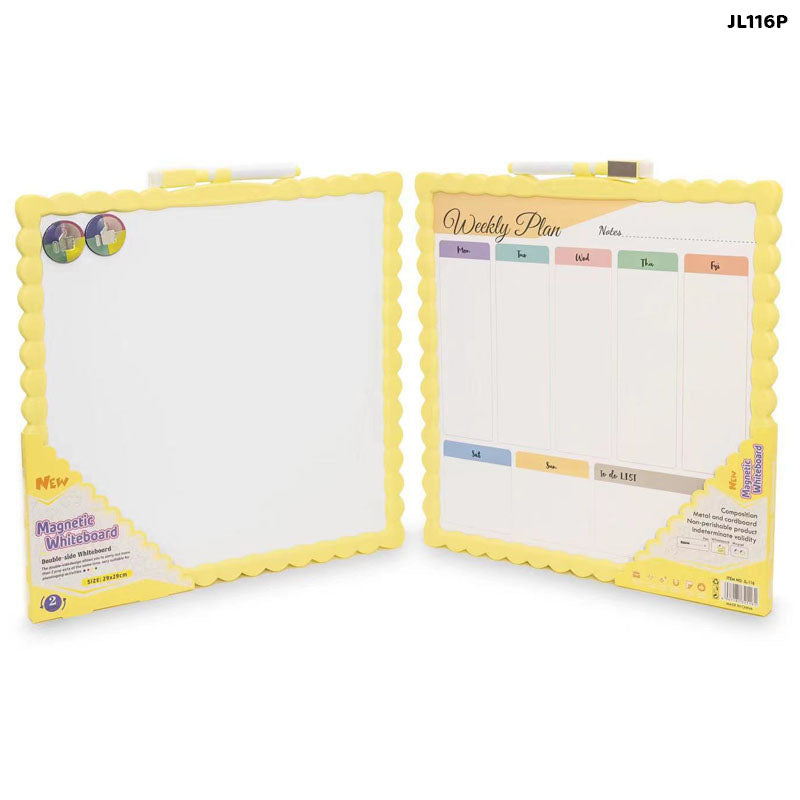 Gift To Love | Writing White Board Magnetic Planner | Size : 29 X 29 Cm | Code : JL116P
