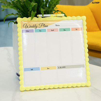 Gift To Love | Writing White Board Magnetic Planner | Size : 29 X 29 Cm | Code : JL116P