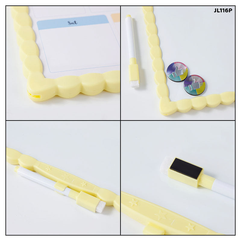 Gift To Love | Writing White Board Magnetic Planner | Size : 29 X 29 Cm | Code : JL116P