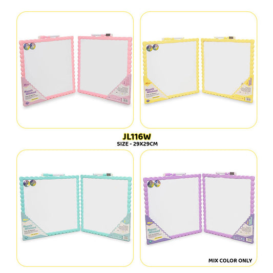 Gift To Love | Writing White Board Magnetic | Size : 29X29Cm | Code : JL116W
