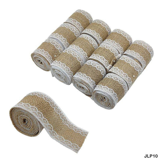Gift To Love | Jute Lace | Size : 2 Mtr Each | Pcs : 12 Pc | Code : JLP10
