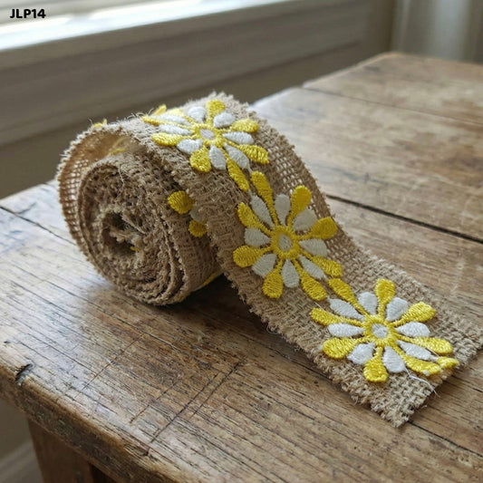 Gift To Love | Jute Lace | Pcs : 12 Pc 2 Mtr Each | Code : JLP14
