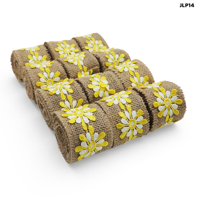 Gift To Love | Jute Lace | Pcs : 12 Pc 2 Mtr Each | Code : JLP14