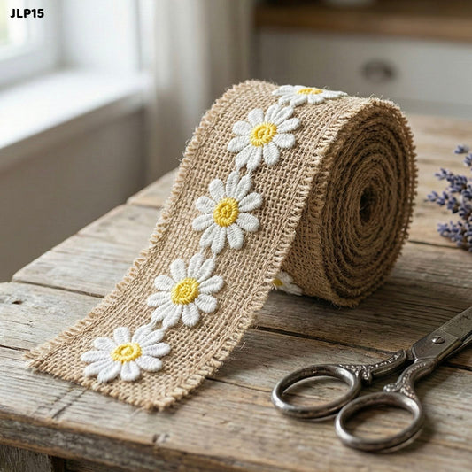 Gift To Love | Jute Lace (12PC) 2MTR Each | Code : JLP15