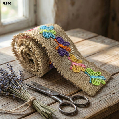 Gift To Love | Jute Lace | Pcs : 12 Pc 2 Mtr Each | Code : JLP16