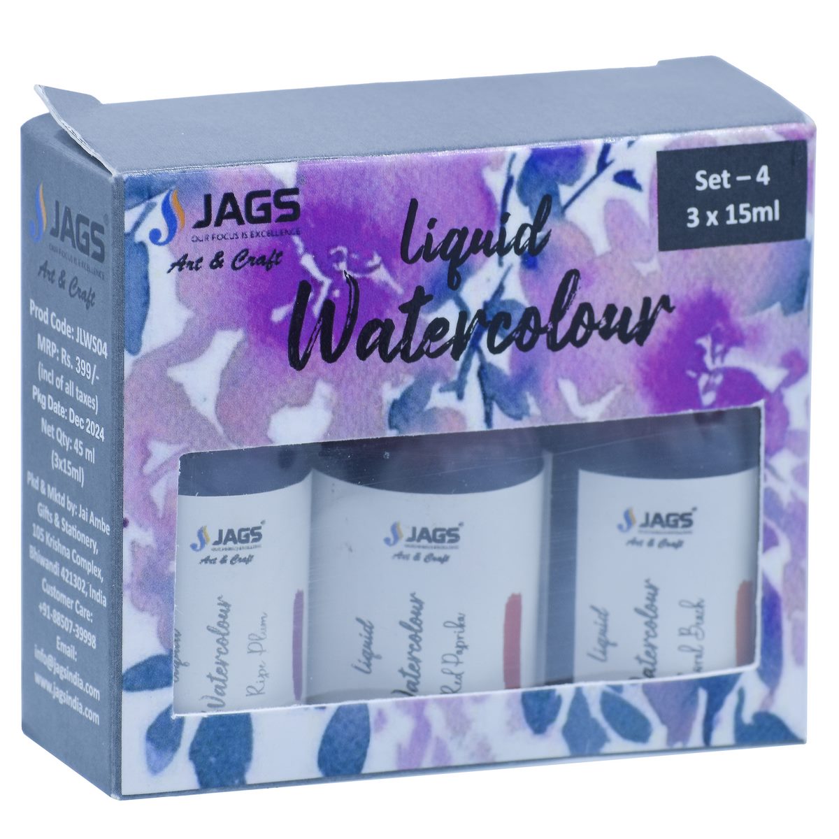 Gift To Love | Liquid Watercolour | Pcs : Set Of 3 Pcs | Code : JLWS04