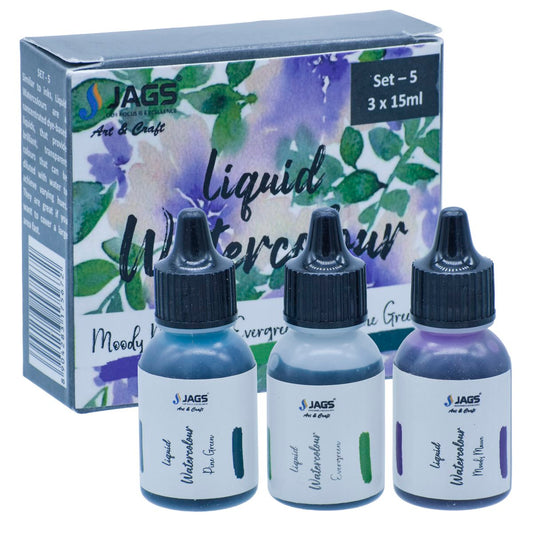 Gift To Love | Liquid Watercolour | Pcs : Set Of 3 Pcs | Code : JLWS05