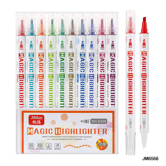 Gift To Love | Magic Highlighter Pen | Pcs : 10 Color | Code : JM6568