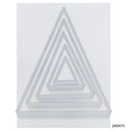 Gift To Love | Cutting Dies Metal Triangle Design | Pcs : 5 In 1 | Code : JMD075