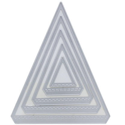 Gift To Love | Cutting Dies Metal Triangle Design | Pcs : 5 In 1 | Code : JMD075