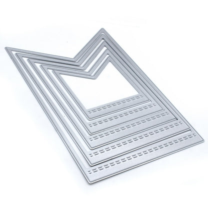 Gift To Love | Cutting Dies Metal Square Design | Pcs : 5 In 1 | Code : JMD076