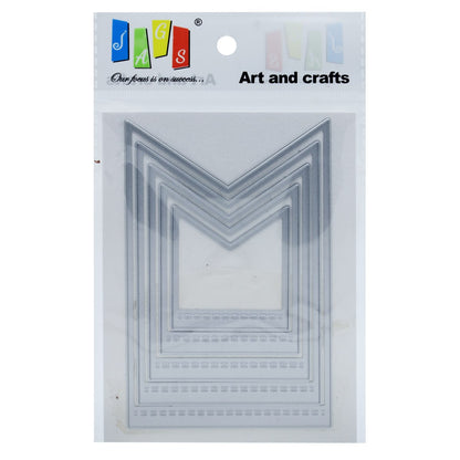 Gift To Love | Cutting Dies Metal Square Design | Pcs : 5 In 1 | Code : JMD076