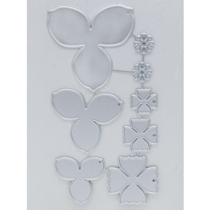 Gift To Love | Cutting Dies Metal Flower Set | Pcs : 8 In 1 | Code : JMD413
