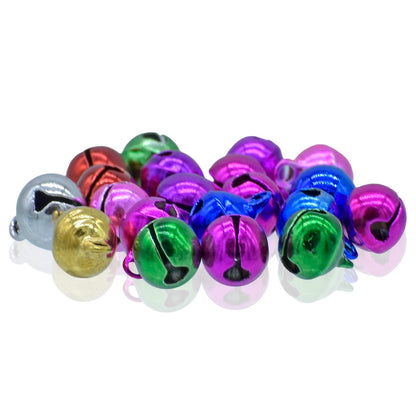 Gift To Love | Mini Metal Bells | Color : Mixed Colors | Size : 8 Mm | Pcs : 10 Pcs | Code : JMMB03