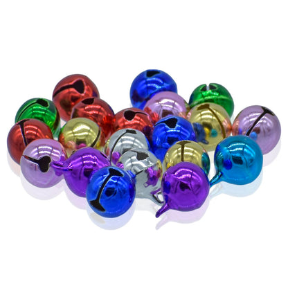 Gift To Love | Mini Metal Bells | Color : Mixed Colors | Size : 10 Mm | Pcs : 10 Pcs | Code : JMMB04