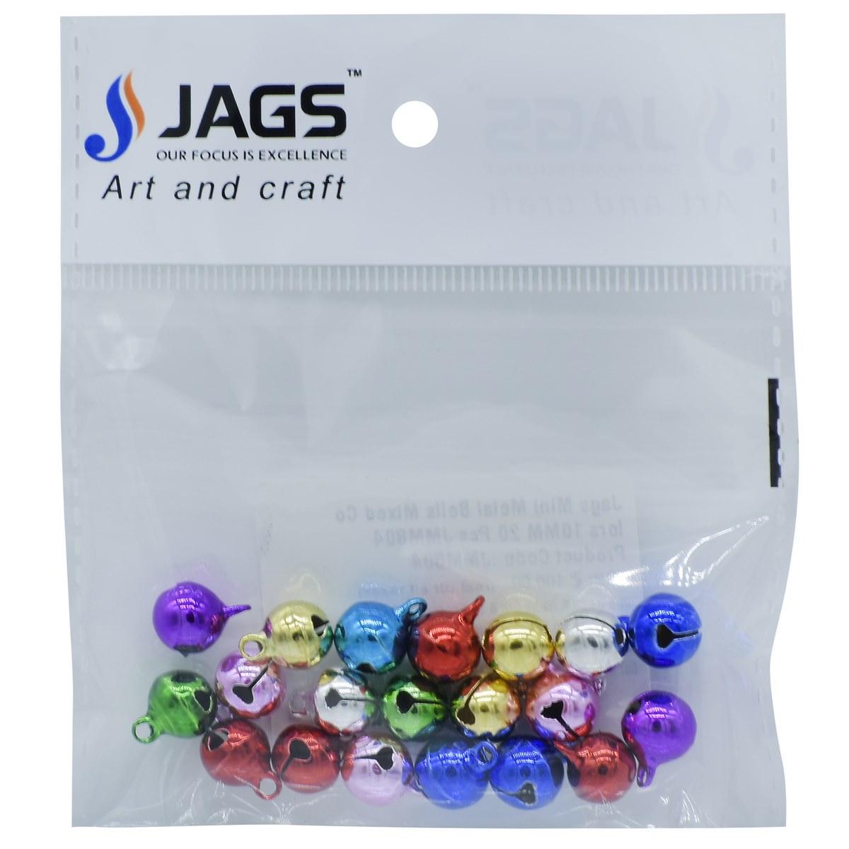 Gift To Love | Mini Metal Bells | Color : Mixed Colors | Size : 10 Mm | Pcs : 10 Pcs | Code : JMMB04