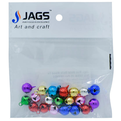 Gift To Love | Mini Metal Bells | Color : Mixed Colors | Size : 10 Mm | Pcs : 10 Pcs | Code : JMMB04
