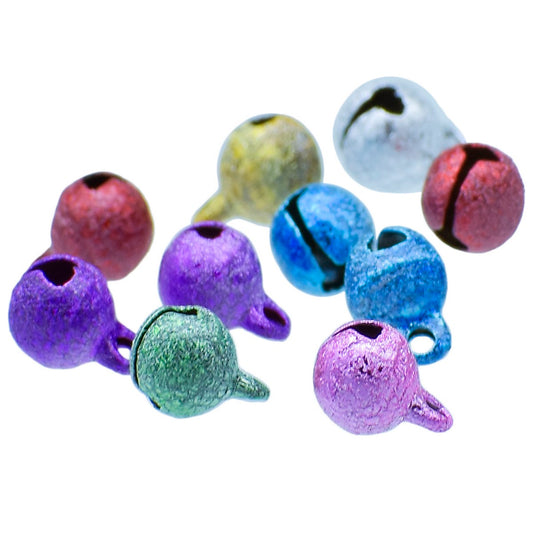 Gift To Love | Mini Metal Bells | Color : Dark Polish | Size : 6 Mm | Pcs : 10 Pcs | Code : JMMB16