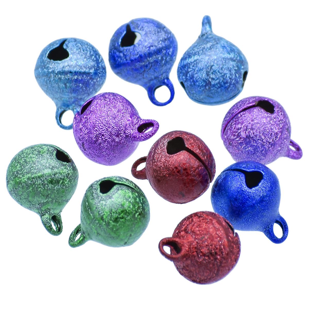 Gift To Love | Mini Metal Bells | Color : Dark Polish | Size : 10 Mm | Pcs : 10 Pcs | Code : JMMB18