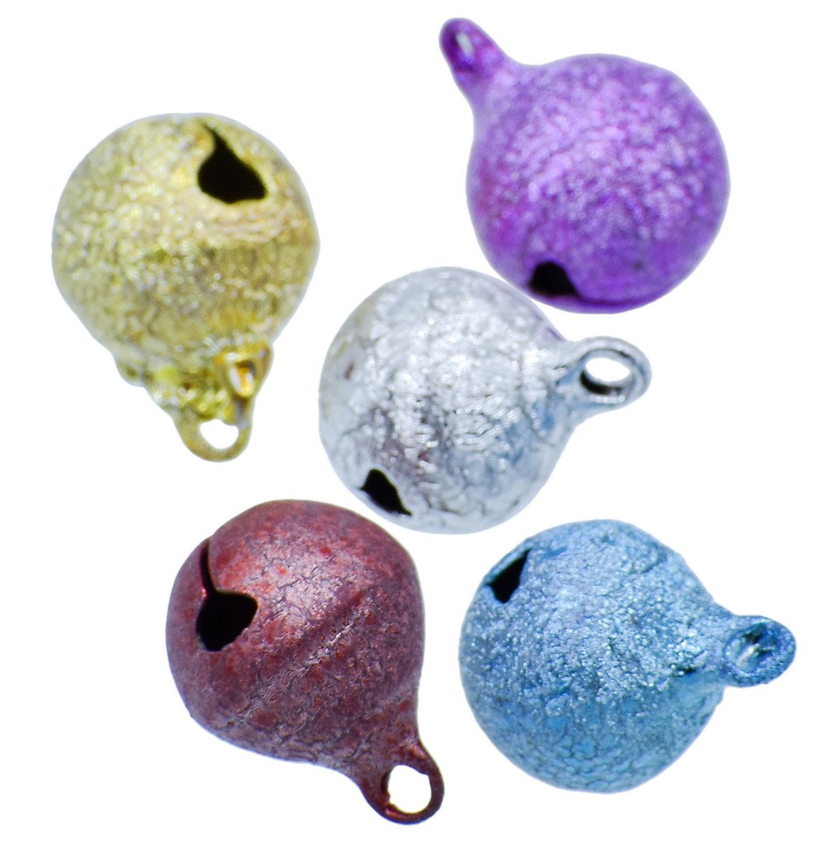 Gift To Love | Mini Metal Bells | Color : Dark Polish | Size : 12 Mm | Pcs : 5 Pcs | Code : JMMB19