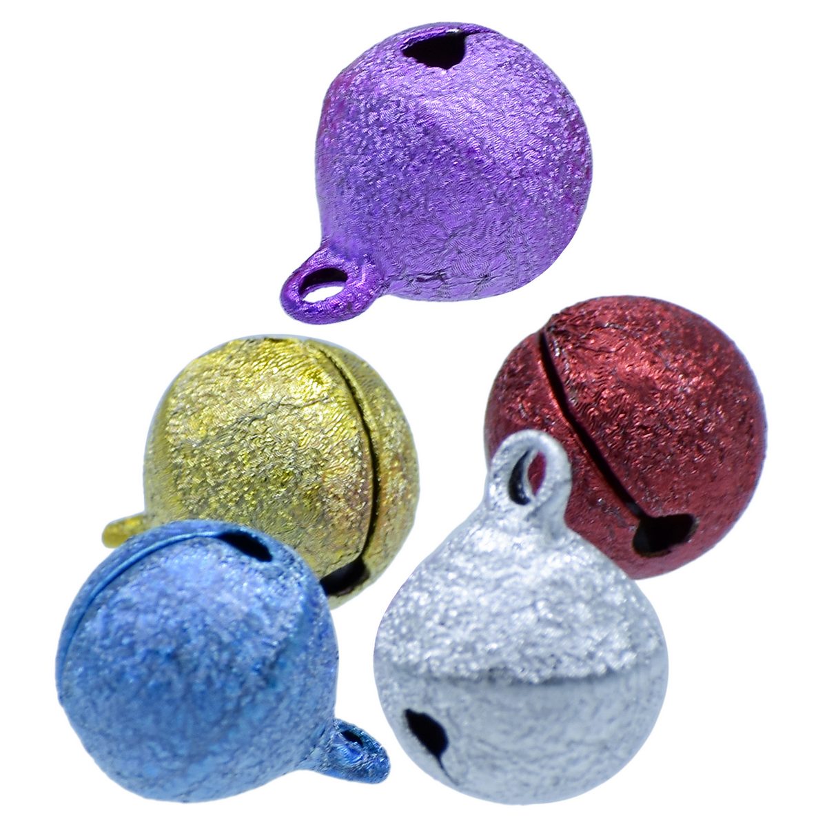 Gift To Love | Mini Metal Bells | Color : Dark Polish | Size : 14 Mm | Pcs : 5 Pcs | Code : JMMB20
