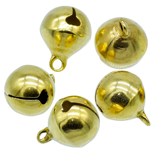 Gift To Love | Mini Metal Bells | Color : Golden | Size : 12 Mm | Pcs : 5 Pcs | Code : JMMB25