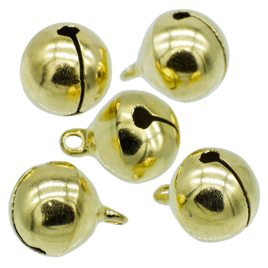 Gift To Love | Mini Metal Bells | Color : Golden | Size : 14 Mm | Pcs : 5 Pcs | Code : JMMB26