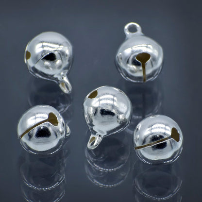 Gift To Love | Mini Metal Bells | Color : Silver | Size : 12 Mm | Pcs : 5 Pcs | Code : JMMB31