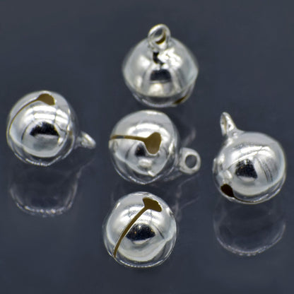 Gift To Love | Mini Metal Bells | Color : Silver | Size : 12 Mm | Pcs : 5 Pcs | Code : JMMB31