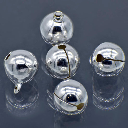 Gift To Love | Mini Metal Bells | Color : Silver | Size : 16 Mm | Pcs : 5 Pcs | Code : JMMB33