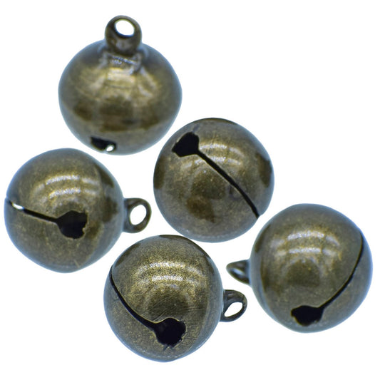 Gift To Love | Mini Metal Bells | Color : Bronze | Size : 16 Mm | Pcs : 5 Pcs | Code : JMMB39