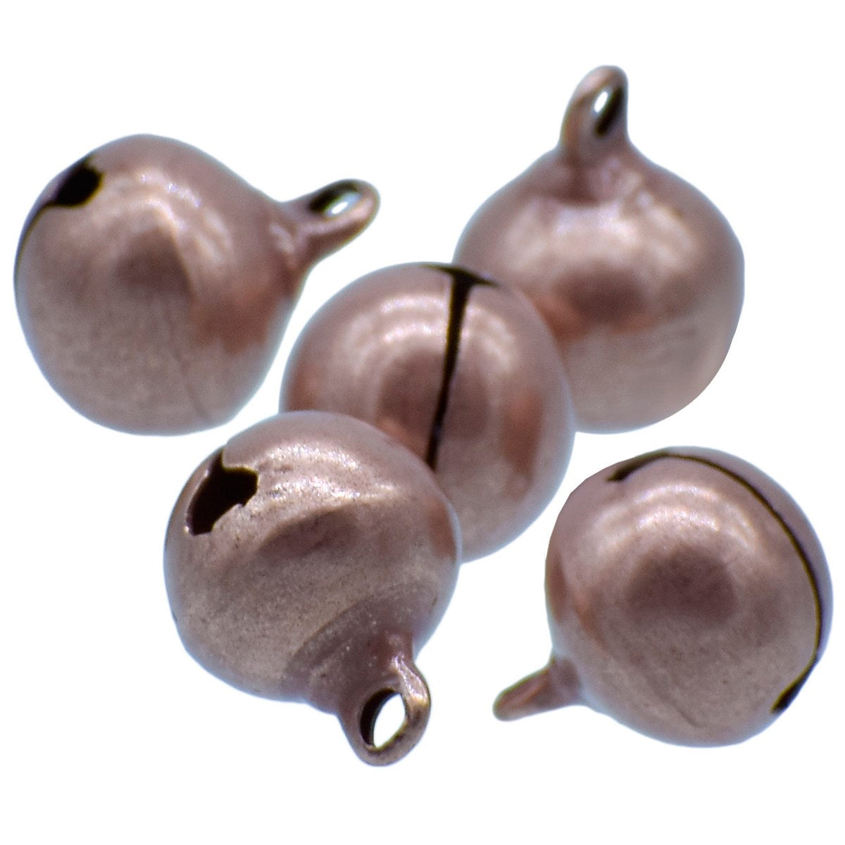 Gift To Love | Mini Metal Bells | Color : Copper | Size : 12 Mm | Pcs : 5 Pcs | Code : JMMB43