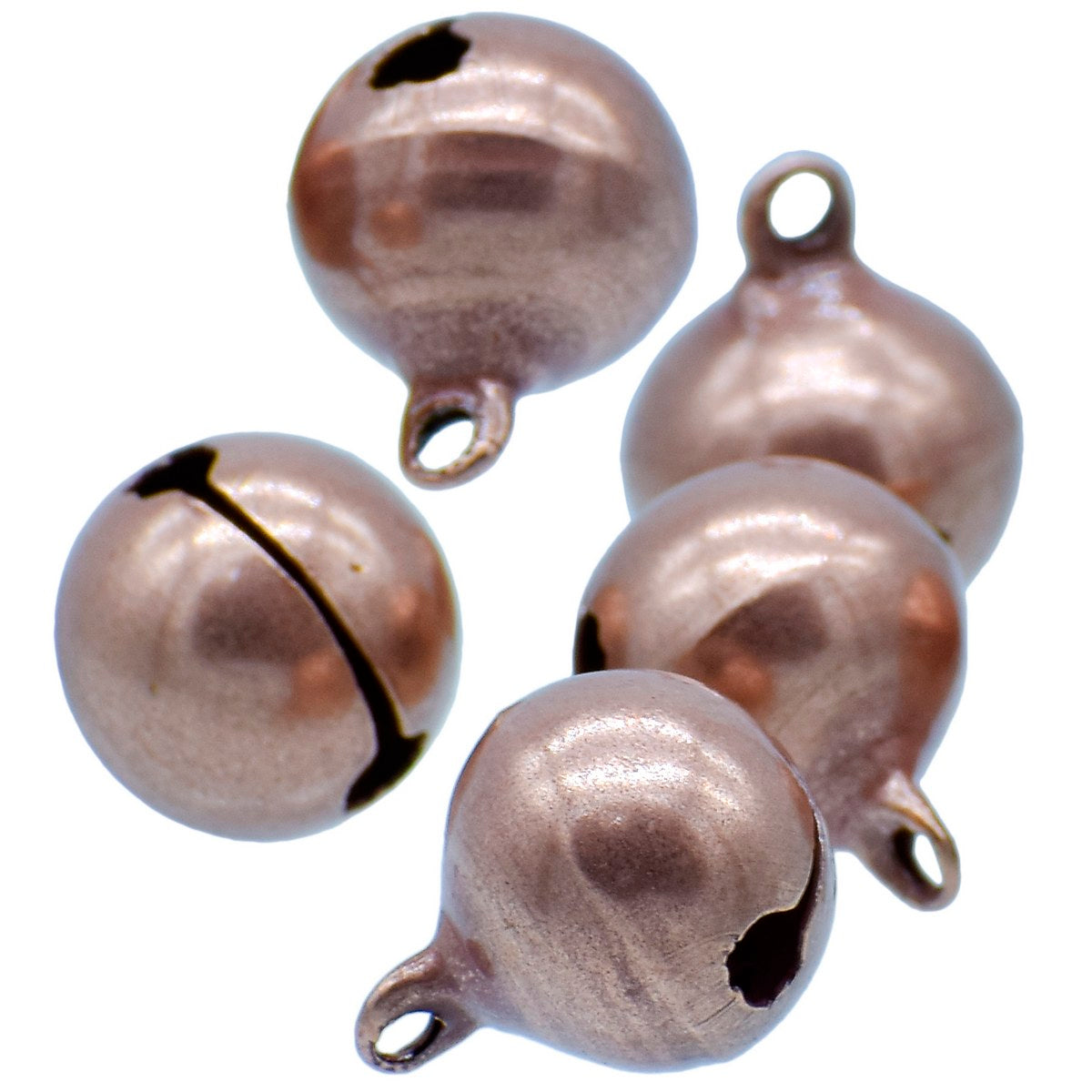 Gift To Love | Mini Metal Bells | Color : Copper | Size : 16 Mm | Pcs : 5 Pcs | Code : JMMB45