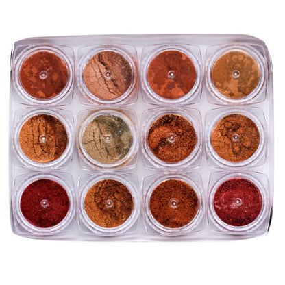 Gift To Love | Mica Powder Copper Shade | Pcs : 12 Pcs Set | Code : JMMP12P-2