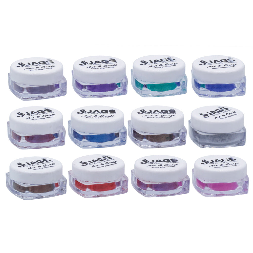 Gift To Love | Mica Powder Set | Pcs : 12 Colour | Code : JMMP12P-4