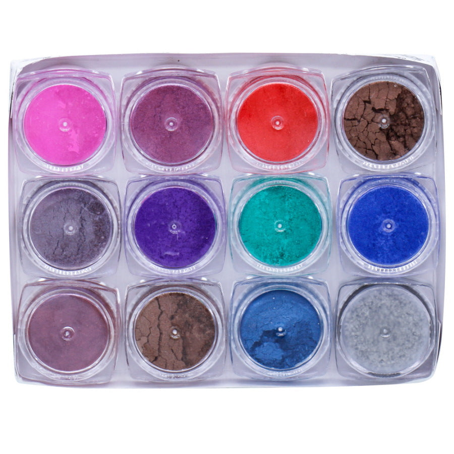 Gift To Love | Mica Powder Set | Pcs : 12 Colour | Code : JMMP12P-4