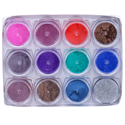 Gift To Love | Mica Powder Set | Pcs : 12 Colour | Code : JMMP12P-4