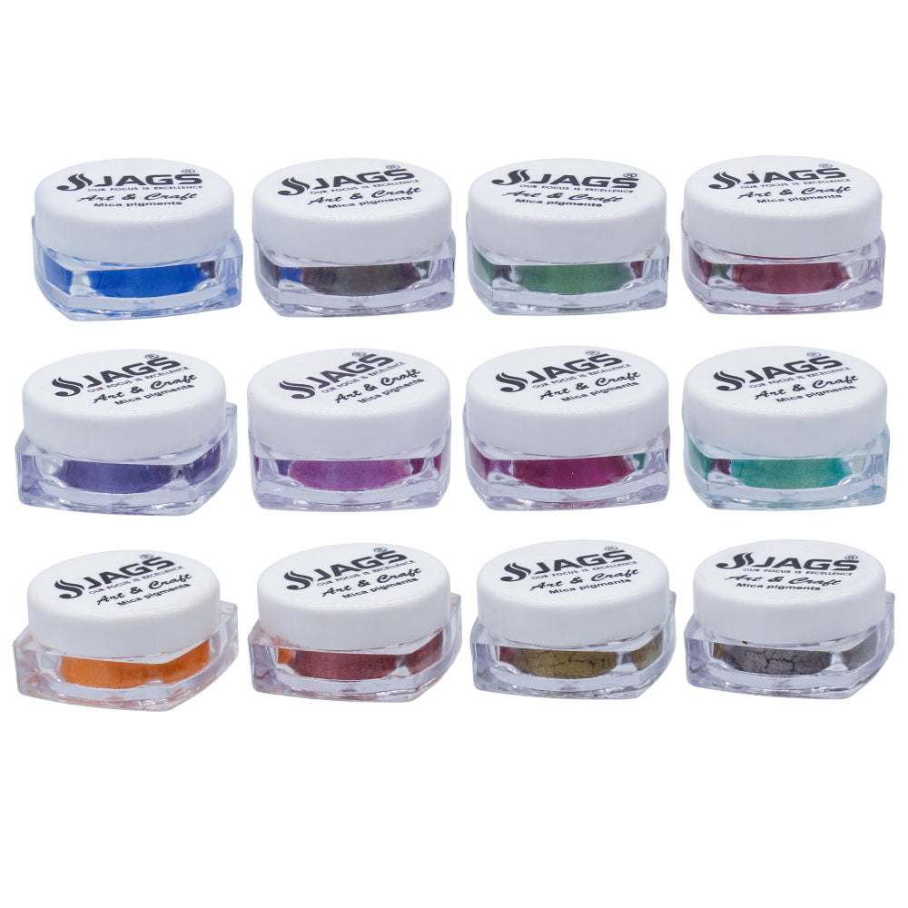 Gift To Love | Mica Powder Set | Pcs : 12 Colour | Code : JMMP12P-5
