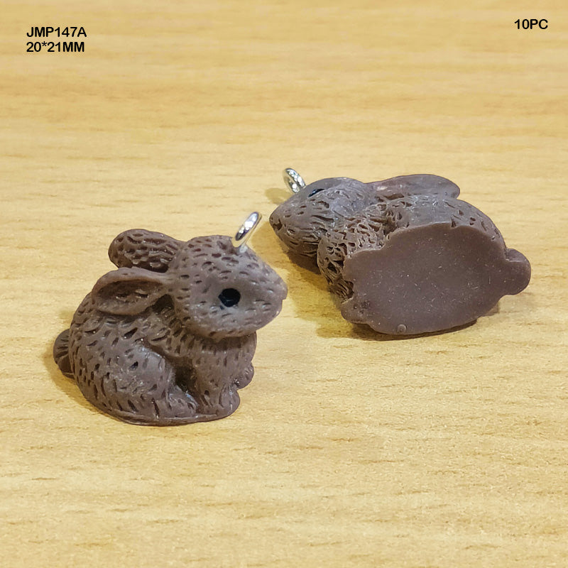 Gift To Love | Rabbit Pendants | Size : 20 Mm X 21 Mm | Pcs : 10 Pcs | Code : JMP147A