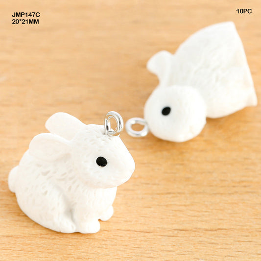 Gift To Love | Rabbit Pendants | Size : 20 Mm X 21 Mm | Pcs : 10 Pcs | Code : JMP147C