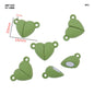 Gift To Love | Magnetic Heart Pendants | Color : Green | Size : 16 Mm X 10 Mm | Pcs : 5 Pcs | Code : JMP155K