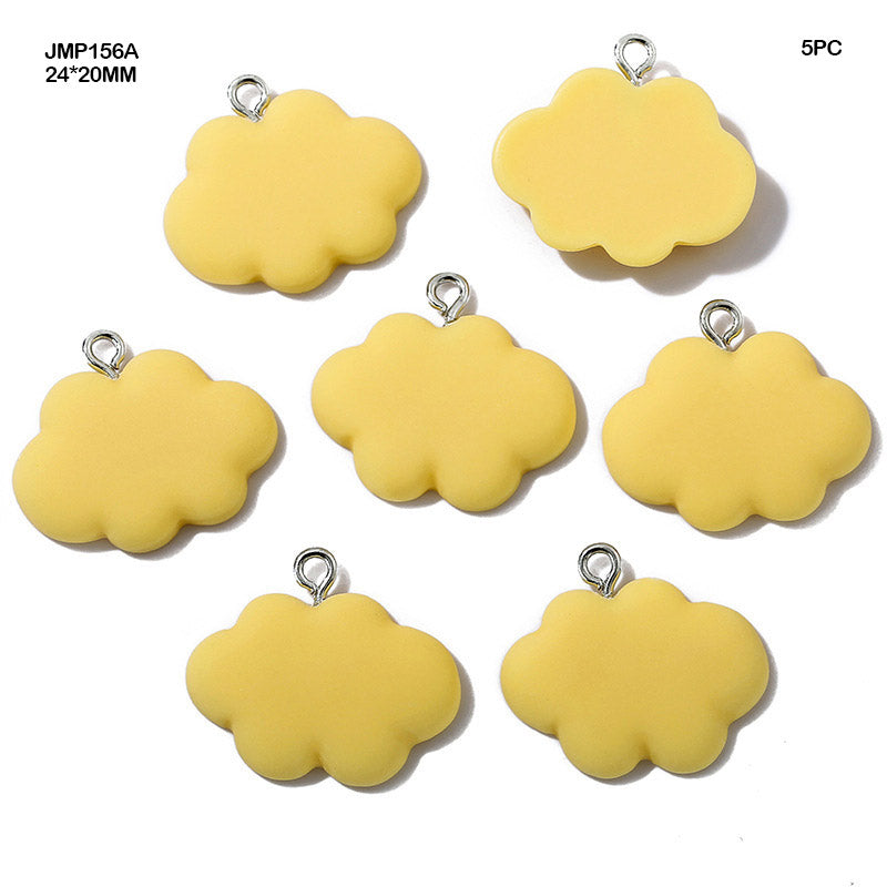 Gift To Love | Cloud Flower Pendants | Color : Yellow | Size : 24 Mm X 20 Mm | Pcs : 10 Pcs | Code : JMP156A