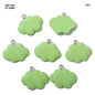 Gift To Love | Cloud Flower Pendants | Color : Green | Size : 24 Mm X 20 Mm | Pcs : 10 Pcs | Code : JMP156C